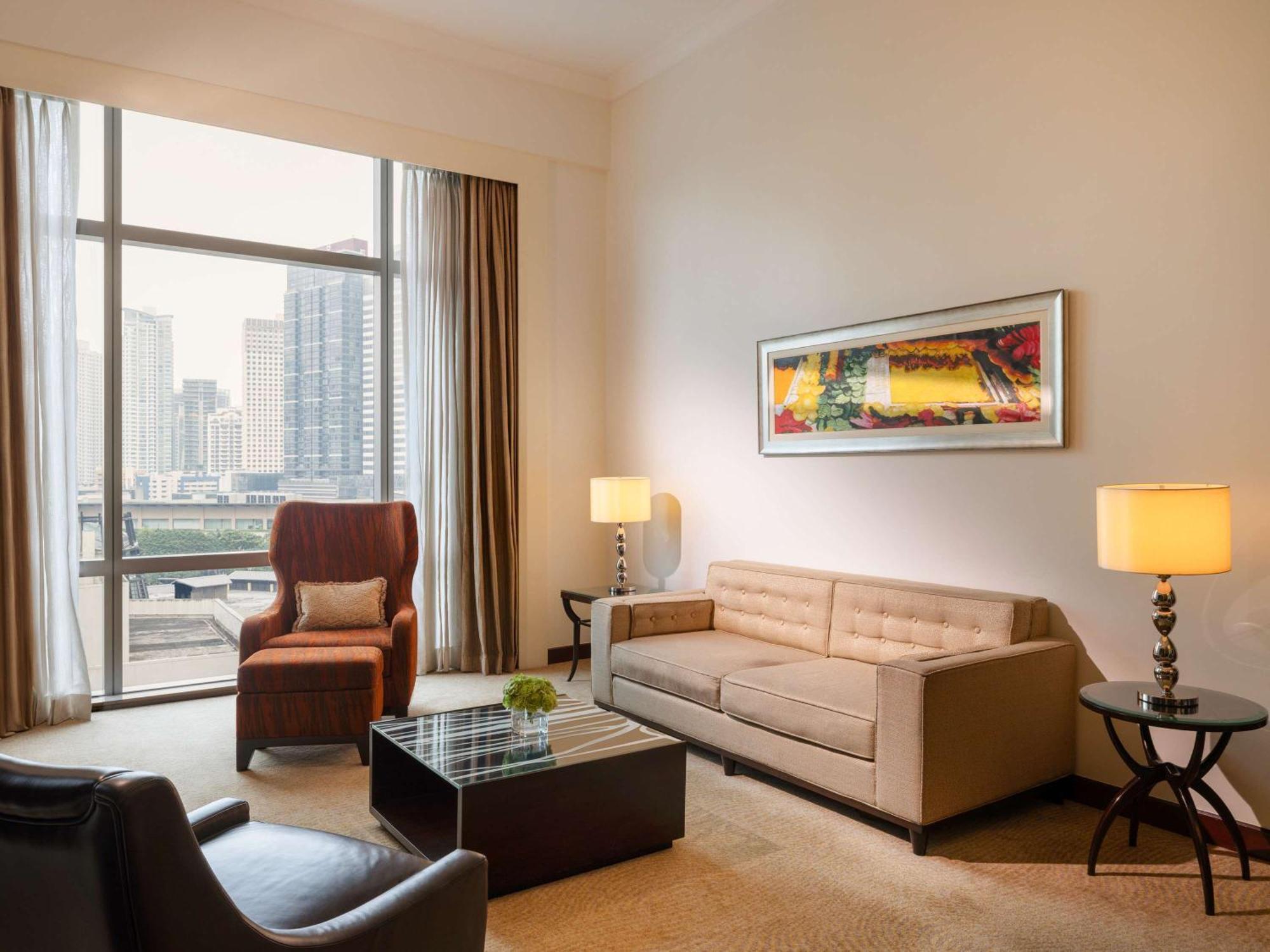 Fairmont Makati Hotell Makati City Eksteriør bilde Living room